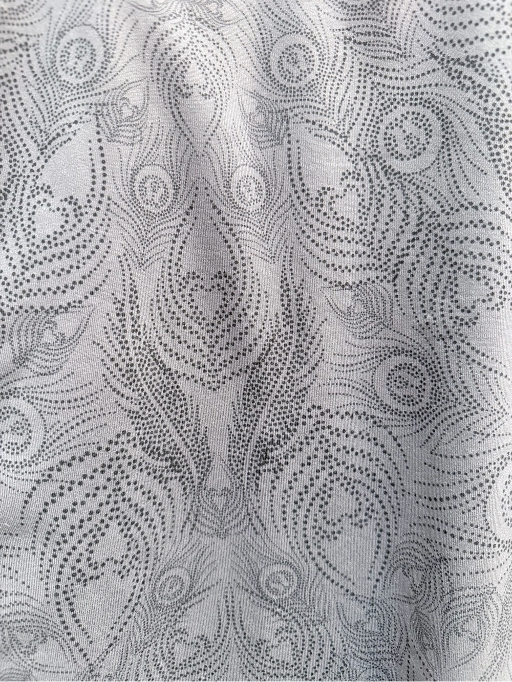 Lululemon Cool Racerback Tank Top Peacock Feather Dot Black Gray Size 6 - Picture 8 of 11